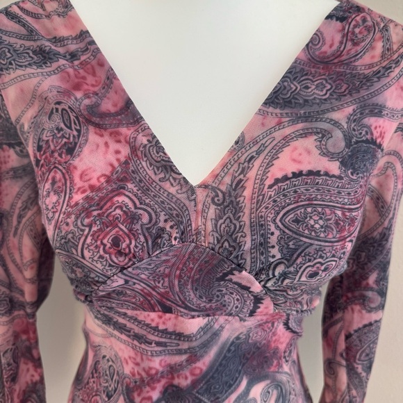 Johnny Heaven Babydoll Blouse Y2K Grunge L - Picture 4 of 7